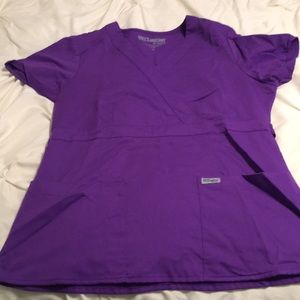 Purple Grey’s Anatomy scrub top